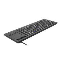 Teclado de Membrana Personalizado con Logotipo, Nuevo, USB, Anti-Interferencia, Touchpad Integrado, Ergonómico Industrial, Impermeable, Ultra Delgado, Plug and Play, 87 Teclas