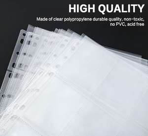 Paquete de tarjeta personalizado, 9 fundas de bolsillo, almacenamiento de tarjetas, álbum de fotos, 11 agujeros, adecuado para 3 anillos, álbum de muelle en vivo, páginas, coleccionista de tarjetas - Product Image 3