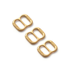 Hebilla Deslizante de Metal con Logotipo Hueco en Forma de 9, Decorativa, Dorada, Personalizada, para Trajes de Baño, Conector Ajustable de Aleación para Sujetador - Product Image 3