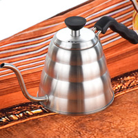 Bouteilles d'eau Ecocoffee T BH42 en acier inoxydable 304, bouilloire à café de 1 L, bouilloire à col de cygne pour cuisinière, bouilloire à café à dégoulinement