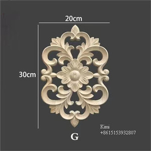Decorazioni <span class=keywords><strong>da</strong></span> <span class=keywords><strong>parete</strong></span> in legno per la lavorazione del legno CNC onlay e Appliques decorazioni Decorative per porte in legno intagliate - Product Image 1