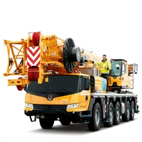 Grue tout-terrain XCA160-S de 160 tonnes, portée 38 m, flèche 68 m, la mieux notée pour l'installation et l'entretien de turbines éoliennes