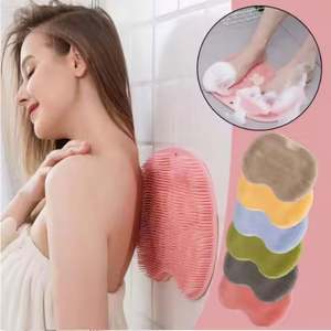 Grattoir de massage exfoliant pour la douche, tapis de bain antidérapant, brosse de massage du dos, brosse de lavage des pieds en silicone, outil de nettoyage du corps pour le bain - Product Image 6