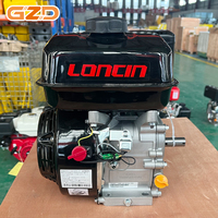 Moteur à essence Loncin G200F 196cc 6,5 CV 3600 tr/min à arbre horizontal avec démarrage par lanceur pour compacteur de plaques et taloche vibrante