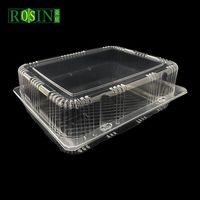 Boîte à clapet de fruits transparente en plastique PET de qualité alimentaire 500g personnalisée Punnet d'emballage de fraises pour supermarché