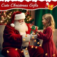 Decoraciones Navideñas TSINYE, Luces de Cadena de Santa Claus para Interiores, Luces LED de Hadas, Decoración Linda para Habitaciones y Dormitorios, Navidad Interior y Exterior