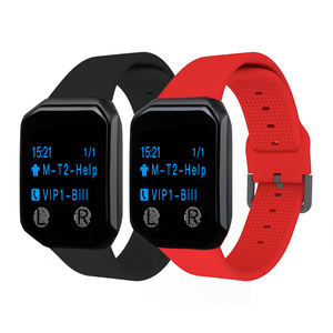 Еда 1 наручные часы система вызова официанта в отеле кухня Kr на большое расстояние 2 кнопки вызова беспроводной диапазон пейджер-система пейджер - Product Image 3