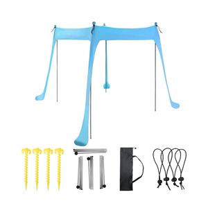 Mùa hè bãi biển <span class=keywords><strong>Shade</strong></span> Lều hình lục giác <span class=keywords><strong>Lycra</strong></span> UV bảo vệ nơi trú ẩn mặt trời cho bãi biển mặt trời bảo vệ - Product Image 6