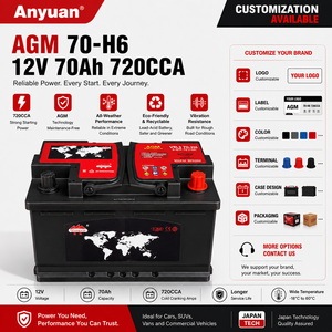 <span class=keywords><strong>Batterie</strong></span> automobile AGM 12V 70Ah 670CCA sans entretien, <span class=keywords><strong>batterie</strong></span> de démarrage et d'arrêt pour SUV et voitures particulières - Product Image 3
