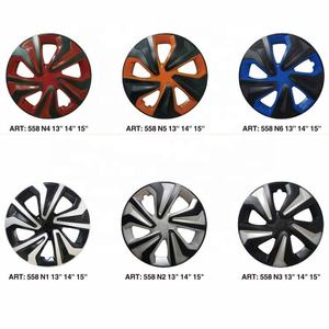 Deux couleurs <span class=keywords><strong>13</strong></span> 14 15 <span class=keywords><strong>pouces</strong></span> couverture de volant de voiture noir et argent <span class=keywords><strong>enjoliveurs</strong></span> de direction couvre-volant chauffant en PP ou ABS - Product Image 6