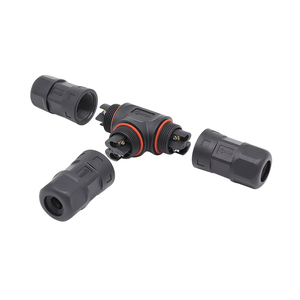 Conjunto de fijación de tornillo M23 2Pin T Conector Led <span class=keywords><strong>Driver</strong></span> Divisor de cable de alimentación de 3 vías 35A 500V Conector de CA IP68 - Product Image 3