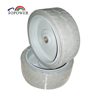 Piezas para Plataforma Elevadora de Tijera Genie GS1930 de la Marca TOPOWER, 105122, Rueda de Ensamblaje 12x4.5, Neumático Sólido de Goma para Elevador de Construcción - Product Image 4