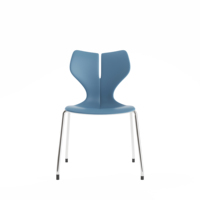 Nouveau produit BALEINE Ergonomique Anji Euro Design Salle de lecture Empilable Bureau En Plastique PP Chaises