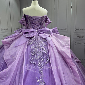 Lsmu178 Lavender Quinceanera Dresses 3D <b>Flowers</b> Appliques <b>Sweet</b> 16 Princess Vestidos De 15 Anos Prom Party Gowns Jancember - Product Image 4