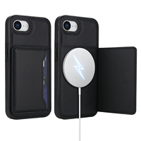 Dompet Kulit Grosir dengan Pengisi Daya Nirkabel dan Casing Ponsel untuk iPhone 18 Pro Max 17 Air 16E 16 Plus 15 14, Dilengkapi Slot Kartu dan Penyangga