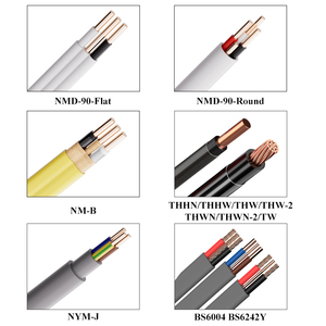 <span class=keywords><strong>Cable</strong></span> de Alambre para Construcción de Viviendas American Standard NMD-90 NM-B NMD 90 NM B AC90 TECK90 THHN NYM-J NYM-O 14/2 12/2 PVC Doble y con <span class=keywords><strong>Tierra</strong></span> - Product Image 4