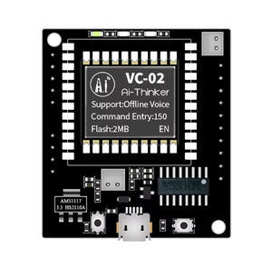 Ai-Thinker NUEVO Kit VC-02 Basado en el Módulo VC-02 con Reconocimiento de Voz Fuera de Línea para Hogar Inteligente - Product Image 1