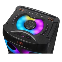 Système de sonorisation DJ professionnel MT-1222, 3 enceintes de 12 pouces pour scène, soirée, karaoké et extérieur, avec éclairage coloré