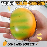 Juguete Antiestrés de Mango que Cambia de Color, Divertido y Blandito, para Aliviar el Estrés