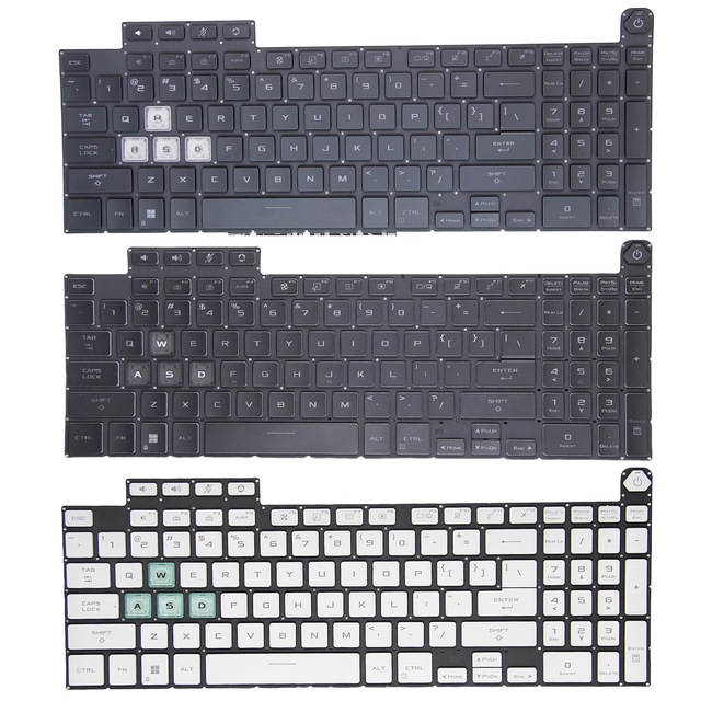 Compatible with ASUS TUF Gaming AERO 15 FA507/FX607/FX507/FX707/FX517 /TUF517Z  Laptop Replacement US/BR/RU/FRlayout Keyboards