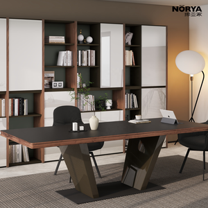NORYA <span class=keywords><strong>Tavolo</strong></span> da Pranzo di Lusso Moderno e Minimalista in <span class=keywords><strong>Legno</strong></span> <span class=keywords><strong>con</strong></span> Pannello HPL e <span class=keywords><strong>Gambe</strong></span> in Metallo per Arredamento Sala da Pranzo - Product Image 4
