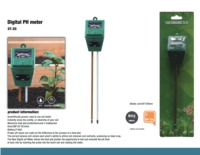 Testeur de pH du sol 3-en-1 haute précision ST-20 pour plantes de jardin, fleurs, pelouses, légumes, intérieur et extérieur