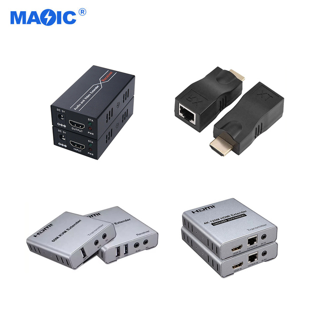 New OEM HDMI Extender 60m 1080P RJ45 Single Cat5e/6e Ethernet Cable for Other Home Audio Devices Signal Amplifier Switch