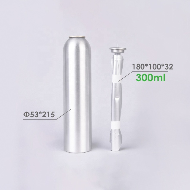 Hot Sale Aluminum Aerosol Can BOV and Actuator for Cosmetic Food Personal Care Use Self Tanning Spray Bag on Valve Aerosol 300ml