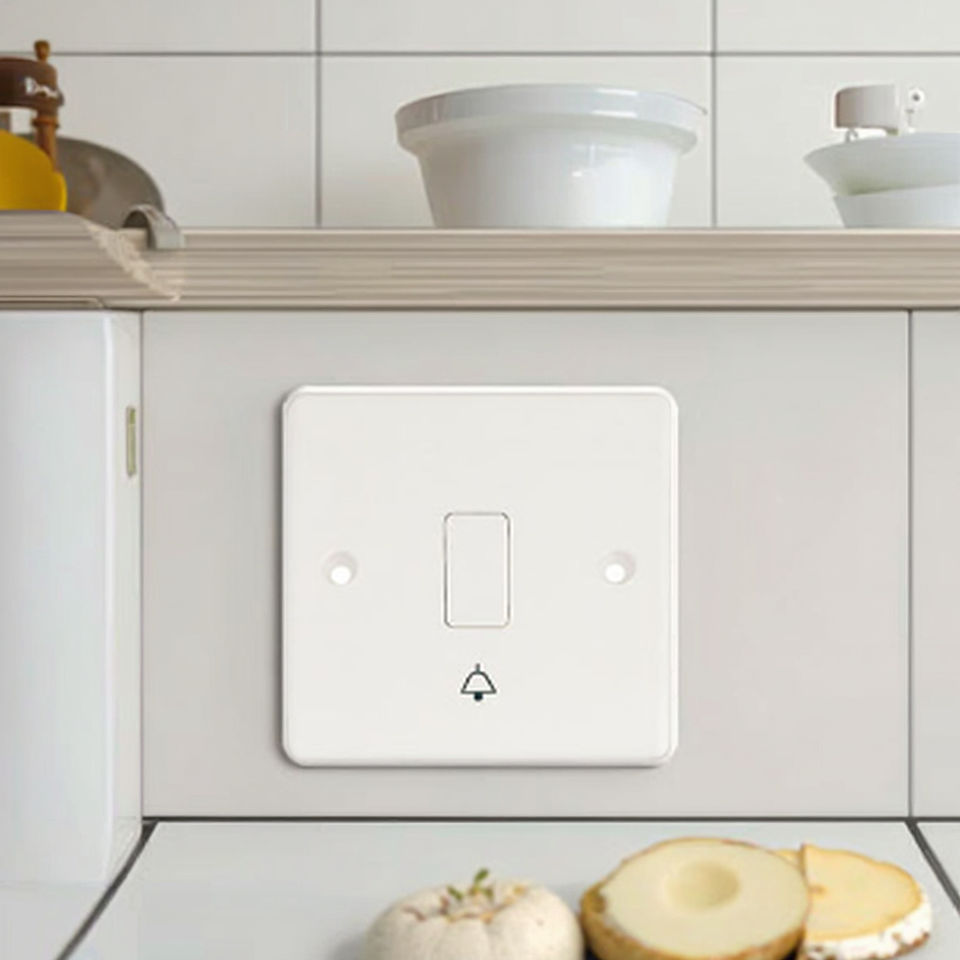 VNX White Bakelite New Design 10A Bakelite DoorBell Electrical Wall Switches for Home