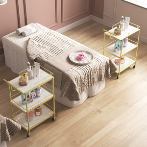 Chariot de beauté mobile, équipement de salon de beauté, support pour salon de coiffure, chariot à outils de manucure, support de rangement pour collations - Product Image 6
