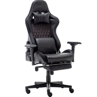 Chaise de jeu pivotante de haute qualité au design populaire Chaise de jeu de course Chaise de jeu RVB avec repose-pieds