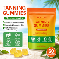 Gummies Autobronzantes au Collagène pour Adultes, à base d'Extraits Naturels de Plantes, Riches en Protéines, pour la Beauté et l'Éclat de la Peau