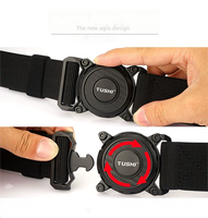 Ceinture tactique unisexe réglable, confortable, colorée, en polyester élastique robuste pour l'extérieur, vente en gros