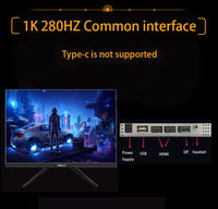 Moniteur 27 pouces 240Hz 280Hz écran LCD PC Nano IPS HD ordinateur de bureau Gamer écran panneau rapide type-c/DP/1920*1080