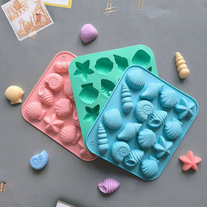 Shell Shaped Silicone Mold 16 Cavity Starfish Ocean Animal <b>Cake</b> <b>Decorating</b> <b>Supply</b> Heat Resistant Pudding Candy Mold - Product Image 5