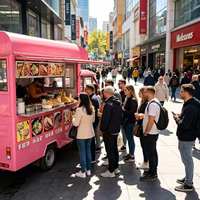 Tricycle alimentaire électrique à 3 roues, cuisine mobile, comptoir en acier inoxydable, résistant à la rouille, suivi GPS pour la vente de hot-dogs et de snacks de rue