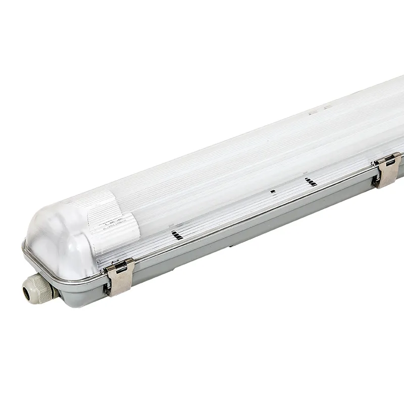 tri-proof T8 4FT led tube and fluorescent light 2x36w ip65 waterproof lighting fixture