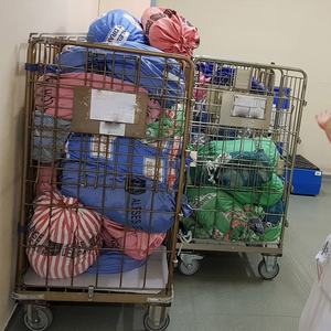 Premium Materiaal <span class=keywords><strong>Transport</strong></span> Opvouwbare Draadgaas Professionele Waswagen - Product Image 5