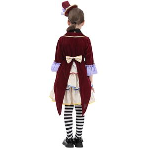 Costume da Cappellaio Matto per Bambine, Vestito da Festa in Maschera per Halloween, Outfit da Fiaba con Cappellini, Travestimento per Giochi di Ruolo - Product Image 6