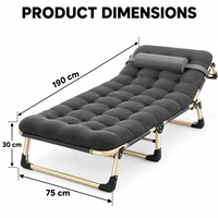 Ventes chaudes Lit simple multifonctionnel portable et pliable de grande taille, gain de place avec matelas souple pour adultes
