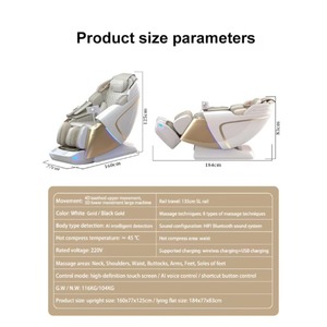 CITICITY Chaise de massage électrique pliable 4D à gravité zéro pour tout le corps avec chauffage double cœur, en promotion - Product Image 2