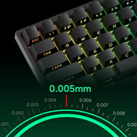 Akko MonsGeek FUN68 HE Clavier magnétique 65% à déclenchement rapide 0.005mm 8K ARGB Clavier de jeu mécanique personnalisé pour PC Gamer Esport