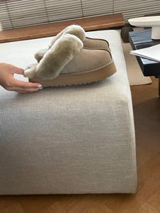 Bottes de neige chaudes pour hommes et femmes, chaussures d'extérieur, fabricants de tissus pour le dessus des chaussures, vente en gros et personnalisation, pantoufles d'hiver en laine - Product Image 4