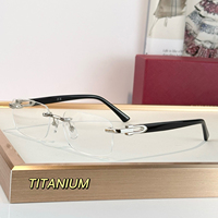 Gafas Ópticas de Diseño de Alta Calidad, Monturas de Acetato y Titanio de Lujo para Hombre y Mujer, Estilo Punk, Talla Grande, Forma de Diamante