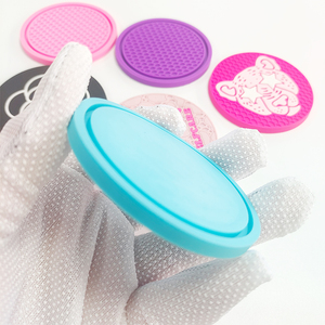 Customizable Round PVC Silicone Coaster Non Slip Heat Resistant <b>Cup</b> <b>Mat</b> Drink Pad with Custom Brand Logo - Product Image 5