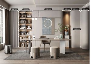 木制图书馆书柜和带门的书架，可转换，可折叠和冷却功能 - Product Image 6