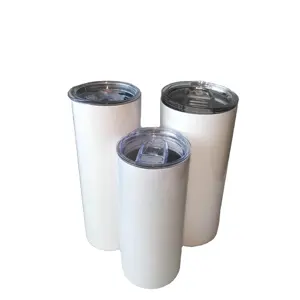 Grosir pengiriman dari Amy Huang USA warehouse 20oz 30oz sublimasi tumbler vakum dinding ganda skinny lurus tumbler