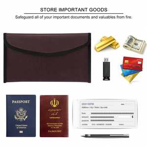 CUSTOM Fireproof PP & Fiberglass <b>Document</b> <b>Bag</b> Office & School Use Cash Envelope Holder Filing Product - Product Image 5