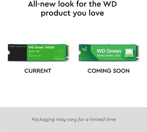 สำหรับ 500GB สำหรับ Green SN350 NVMe Internal SSD Solid State Drive-Gen3 PCIe M.2 2280 สูงสุด 2,400 MB/s แล็ปท็อป สินค้าใหม่ Internal S - Product Image 1