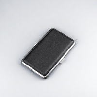 Étui à cigarettes rectangulaire en plastique PU fantaisie WAWA, logo personnalisé, impression sérigraphique, motifs multicolores, surface brillante